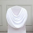 thumbnail image 4 of BalsaCircle White Ruched Swag Back Premium Spandex Stretchable Banquet Chair Cover Party Events Decorations Supplies, 4 of 8