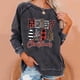 thumbnail image 1 of Pntutb Tops de mujer Impreso Media cremallera Fuzzy Fleece Neck Sudadera de manga larga Pullover tops Blusa Navidad Casual Suéter Camisas Tee Blusa Pntutb Pntutb-7147, 1 of 5
