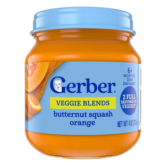 Comida para Bebé Gerber Calabaza Butternut con Naranja 10x113ml