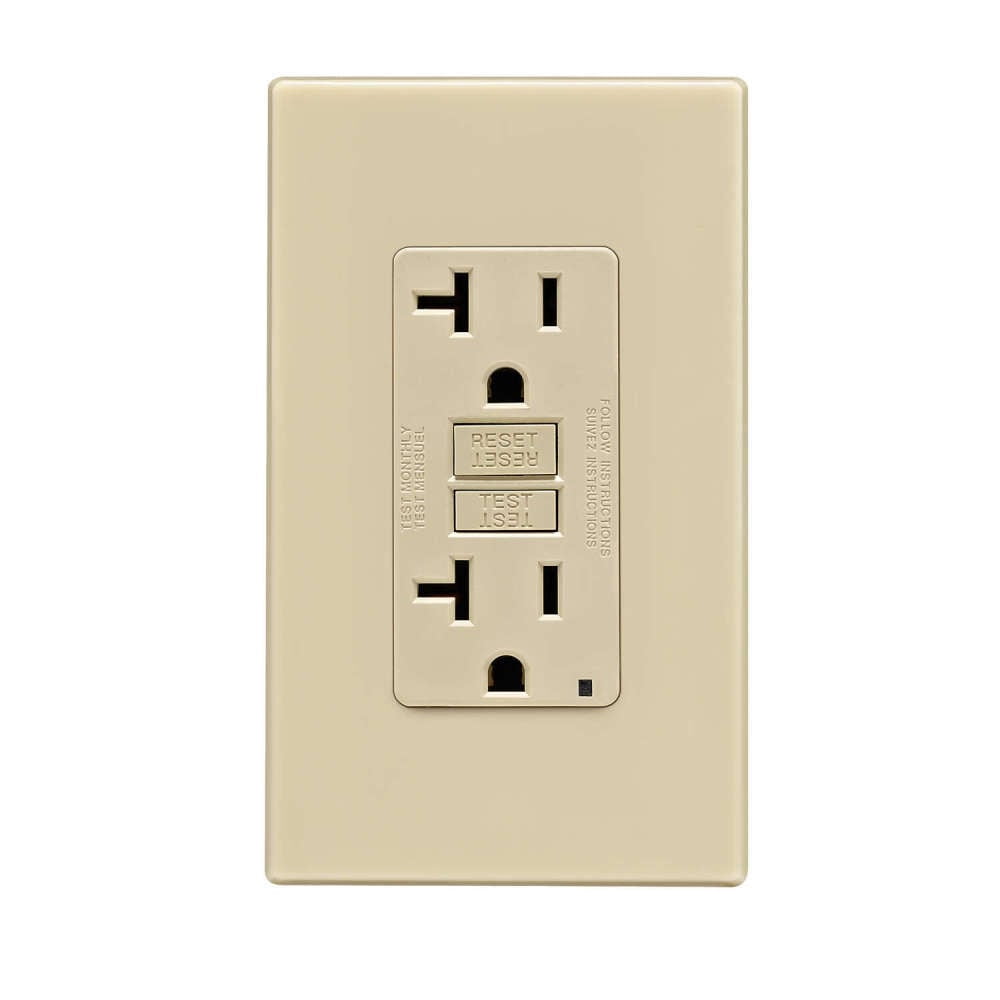 Leviton GFNT2-0PI Gfnt2-0Pi 20 Amps 125 V Ivory Gfci Outlet 5-20R