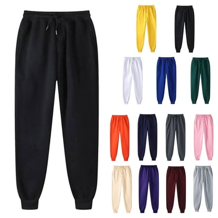 Sweatpants for Women Plus Size with Pockets Elastic Waist with Drawstring Pants for Women Joggers Pants Casual Soft Sweatpants Lounge Pants on Clearance