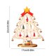 thumbnail image 3 of Adorno de Escritorio de Madera con Forma de Árbol de Navidad, Color Blanco | Decoración Navideña Infantil | 1 Unidad, 22 X 17 Cm, Mini Adorno de Árbol de Madera, 3 of 6