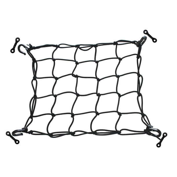 Gancho de amarre de red de carga para cubierta de canoa de Kayak de 38x38cm, red de equipaje de nailon resistente Tmvgtek Deportes acuáticos