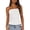 Beige White, variant on Womens Strapless Tube Tops Spring Summer Clothes Trendy Casual Ruched Stretchy Going Out Bodycon Bandeau Top