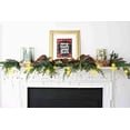 thumbnail image 2 of ZOELNIC 16.4FT Festive Lighted Berry Beaded Garland with 50LED String Lights for  Christmas Fireplace Mantel Indoor Outdoor Decoration, 2 of 4