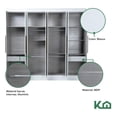 thumbnail image 2 of Armario Closet Moderno Kingshouse con Espejo 3 Puertas 2 Cajones Blanco, 2 of 7