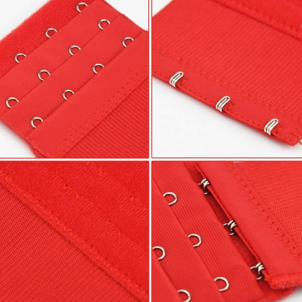 8 Pc Bra Extender Strap Extension Hooks Back Adjustable Assorted Sizes 3  Colors 