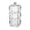 D, variant on Cotton Swab Qtip Holder Clear Acrylic Bathroom Storage Jars with Lids Stackable Transparent Small Items Organizer for Cotton Pads Sponges Toothbrush Heads Vanity Use