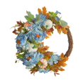 thumbnail image 3 of Puerta delantera Corona de otoño 35 cm Acción de gracias Hogar Guirnalda artificial Flor de otoño Corona para pared Inauguración de la azul Soledad Guirnalda de puerta, 3 of 10