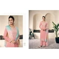 thumbnail image 4 of Traditional Wear Indian Trouser Pant Dress Pakistani Designer Stitched Shalwar Kameez Suits ( Pink, XS - 36 ), 4 of 5