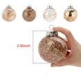 thumbnail image 2 of Clear Christmas Ornaments,Happon 30 Pcs Christmas Ball Decorations,2.36 inch Fillable Christmas Ornaments,Plastic Filling Ball Ornaments for Xmas Holidays Party Decoration,Tree Ornaments,and Events, 2 of 7