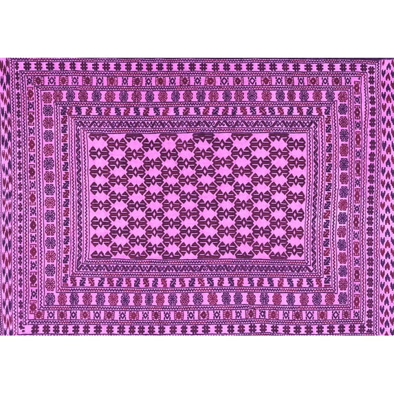 Ahgly Company Indoor Rectangle Southwestern Purple Country Area Rugs, 2' x 3'