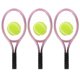 thumbnail image 1 of 3 sets Mini House Tennis Set Raqueta de tenis miniatura Mini Fotografía de bola de tenis, 1 of 6