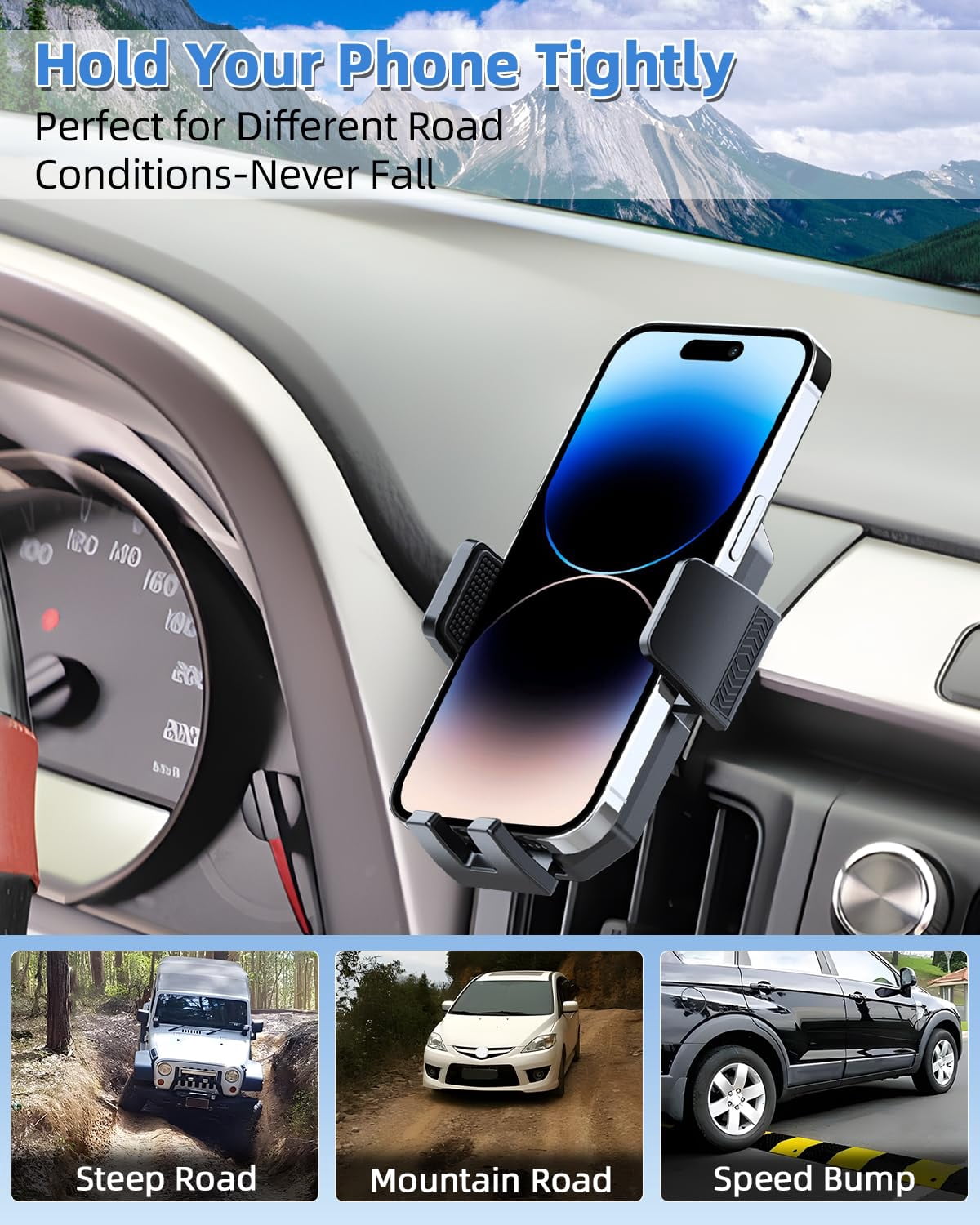 Car Phone Mount For Toyota Rav4 2013-2015 2016 2017 2018 Accessories Custom Air Vent Holder Auto Lock Hands Free 360° Rotation Cell Automobile Cradles