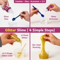 thumbnail image 3 of Junior Slime Kit for Kids, 15+ Activities with Instruction Manual, Glitter, Confetti & 4 Moulds, Slime Making Kit for 4+ Years Boys & Girls, 3 of 9