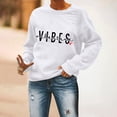 thumbnail image 4 of Women's Casual Long Sleeve Tops Cute Printed Round Neck Cozy Loose Pullover Sweatshirts for Spring Valentine's Gift(White,M), 4 of 5