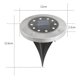 thumbnail image 2 of Luces solares para el suelo, paquete de 4, impermeables, en el suelo, para exteriores, paisajes, caminos, iluminación, sensores, luces de disco para jardín, patio, pasarela, césped, entrada, patio, 2 of 5