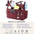thumbnail image 3 of Bolsos cruzados para mujer, bolso de hombro moderno, bolso cruzado para mujer, impermeable, ligero, informal, bolso de hombro, bolso de libro, 3 of 6