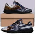 thumbnail image 3 of Boxer The Thin Blue Line American Flag Us Shoes Women's Fashion Sneakers Tennis Running Shoes for Men Women Black Size 5, 3 of 7