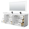 thumbnail image 3 of Wyndham Collection WCF414184DWHWCUNSM70 Strada 84" Free Standing Double Basin Vanity Set -, 3 of 7