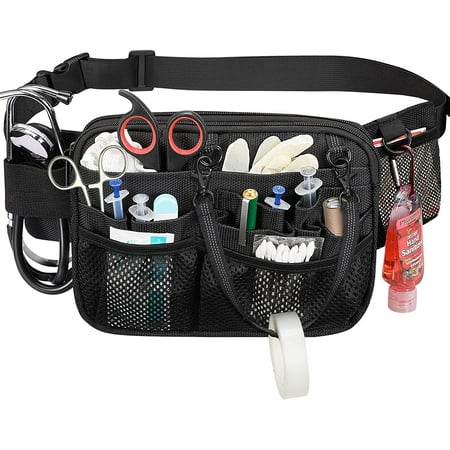 Sac Banane D'infirmière - QIILU - Rose - Tissu Oxford - Ceinture Réglable - Multifonctionnel