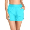 thumbnail image 4 of RELLECIGA Women's High Waisted Swim Shorts with Pockets UV Sun Protection Board Shorts, 4 of 6