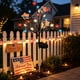 thumbnail image 1 of Luces solares con forma de estrella para jardín: decoración exterior patriótica con energía solar y diseño de estrella inspirado en la bandera para jardín, césped e iluminación del Día de la Inde, 1 of 6