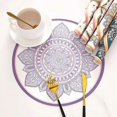 thumbnail image 2 of Impression D'un Ct Sets De Table Mandala Ronds Imprim Bohme En Pvc Lot De 6 Sets De Table Lavable Rsiste La Chaleur Antidrapant Tapis De Table P, 2 of 5