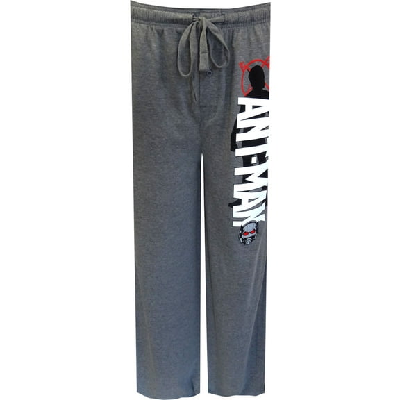 MARVEL Mens Marvel Comics Antman Gray Lounge Pants (Medium)