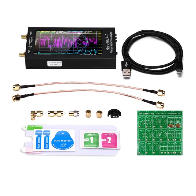 VNA-F 4.3 Inch IPS LCD Display Vector Network Analyzer V3.1 Version Antenna Analyzer Short Wave HF VHF UHF With Demo Kit ,Powerful Signal Generation