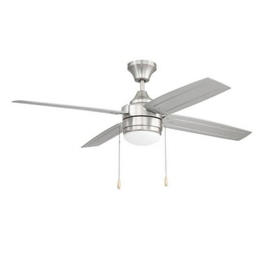 Litex - Aikman - 4 Blade Ceiling Fan with Light Kit-16.75 Inches Tall and 52