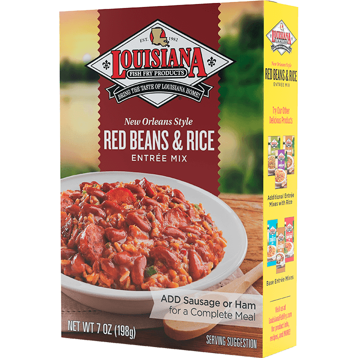 Louisiana Fish Fry Products New Orleans Style Red Beans & Rice Entree Mix,  7oz