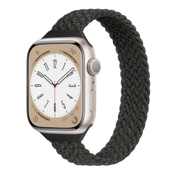 YuiYuKa Slim Braided Solo Loop For Apple Watch Band 44mm 40mm 49mm