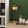 thumbnail image 5 of Evelyn&Zoe Bradburn 18.5" Tall,tegrated LED Table Lamp with Metal Shade, Brass/Brass, 5 of 8