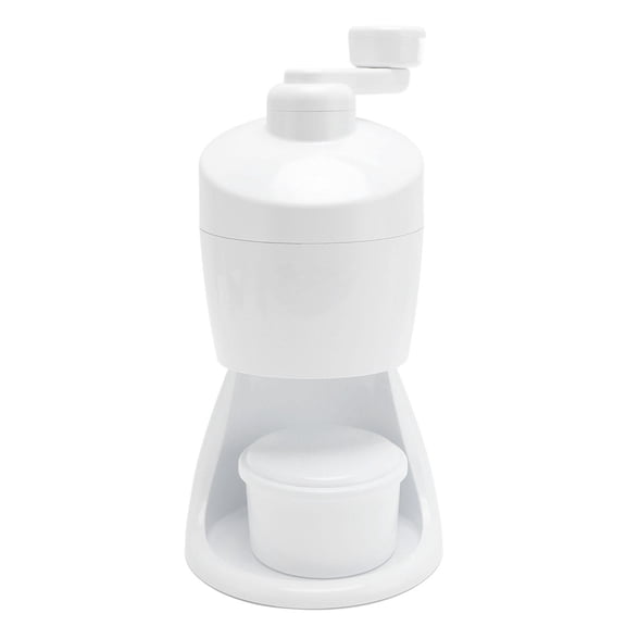 Yajisi Manual Ice Shaver, 420 Stainless Steel Hand Crank Ice Crusher for Snow Cone & Slush, 12.60 x 7.09 x 5.91 Inches
