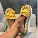 thumbnail image 1 of Nuevas zapatillas de Mujer, zapatos planos informales con plataforma y lazo de Color sólido, correas trenzadas a la moda, sandalias para caminar al aire libre, Zapatilla para Mujer Tan Jianjun unisex, 1 of 2