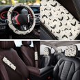 thumbnail image 3 of XYZCANDO Spider Web Bats 14 Pack Car Seat Covers Full Set Steering Wheel Cover Center Console Pad Seat Belt Pads Headrest Covers Cup Coasters for Most Cars SUVs Sedans, 3 of 7
