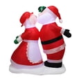 thumbnail image 3 of Inflables navideños para exteriores, decoraciones de 5,9 pies de altura, pareja besándose, bonito para fiesta en interiores, hogar, jardín, escenario mayimx Explotar a Papá Noel, 3 of 9