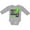 AC-Heather Grey, variant on Inktastic Happy St. Patrick's Day Green Hat and Clovers Boys or Girls Long Sleeve Baby Bodysuit