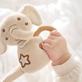 thumbnail image 4 of Plumora Organic Cotton Rattle and Teether Set - Soft Stuffed Animals for Babies, Hanging Car Seat Toys, Stroller Toys, Gentle Rattle, Safe & Non-Toxic, 4 of 5