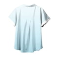thumbnail image 4 of mfyjkho Tops Para Mujer, Blusa Informal De Manga Corta Con Botones Y Bolsillo Para Mujer, Cómoda Y A La Moda Tops De Tallas Grandes Xxxxl, 4 of 5