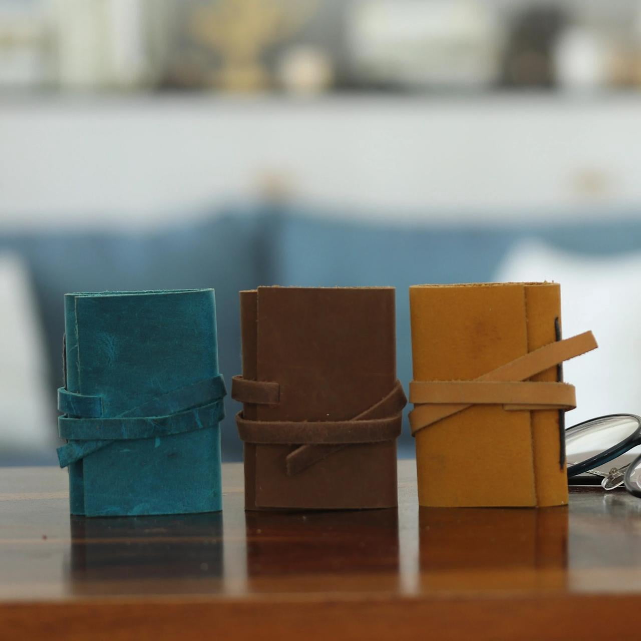 Mini Leather Journals (Set of 3)