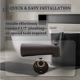 thumbnail image 4 of Westbrass E507D-1F-12 7" Reach Wall Mount Tub Spout with Diverter, Oil Rubbed Bronze, 4 of 12