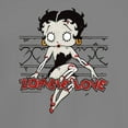 thumbnail image 2 of Junior's Betty Boop Halloween Zombie Love  Graphic Tee Charcoal 2X Large, 2 of 3