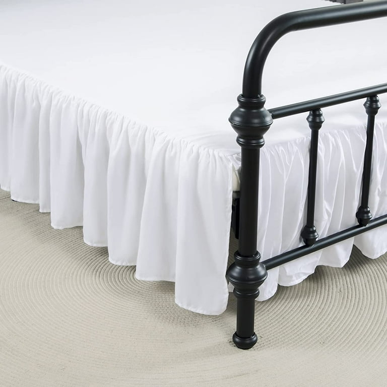 Metallic bed skirt discount