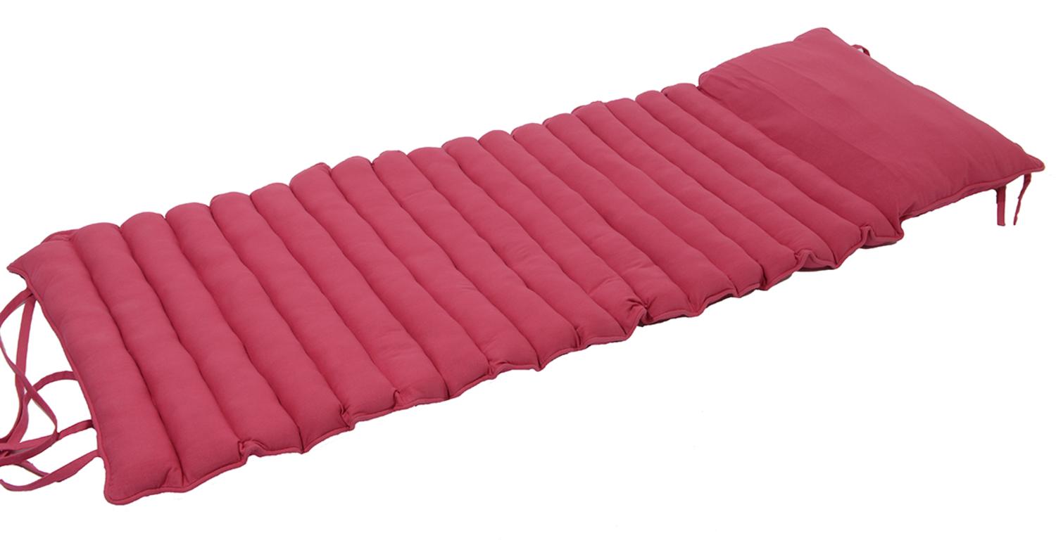 70" Tropicalia Bright Pink Outdoor Patio Furniture Lounge Chair Cushion