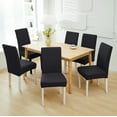 thumbnail image 4 of Lunxisen 2 Pcs Stretch Chair Slipcovers Elastic Dining Seat Covers Washable Protectors for Home Kitchen Wedding Banquet Decor, 4 of 9