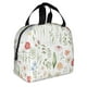 thumbnail image 2 of Easygdp Wildflower Watercolor 2 Bolsa Térmica Premium - Tela Oxford Impermeable, Gran Capacidad, Bolsillo Frontal, Unisex para Trabajo, Escuela, Actividades al Aire Libre y Picnics, 2 of 8