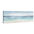 thumbnail image 2 of Ocean Waves Canvas Wall Art Print - Coastal Beach Landscape Painting - Home Decor Picture, 2 of 6