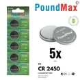 thumbnail image 4 of PoundMax CR 2450 Batteries 3v Lithium Button Cell Battery Combo Pack - 5 Count, 4 of 4